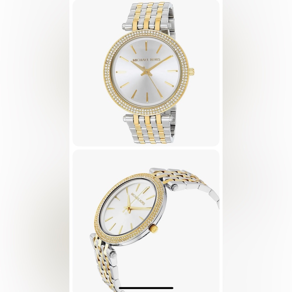 New Michael Kors MK3203 Two Tone Stainless Steel Bracelet Quartz Women's Watch